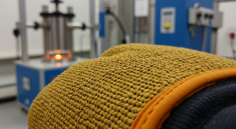 Heat Resistance Test of Liner Material - Glove Test in accordance with ISO 17493 Standards