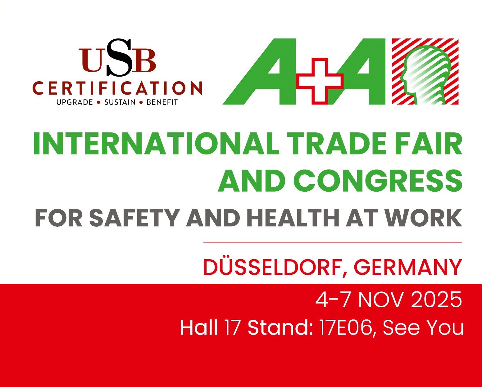 Join USB Certification at A+A International Trade Fair for Workplace Safety 2025